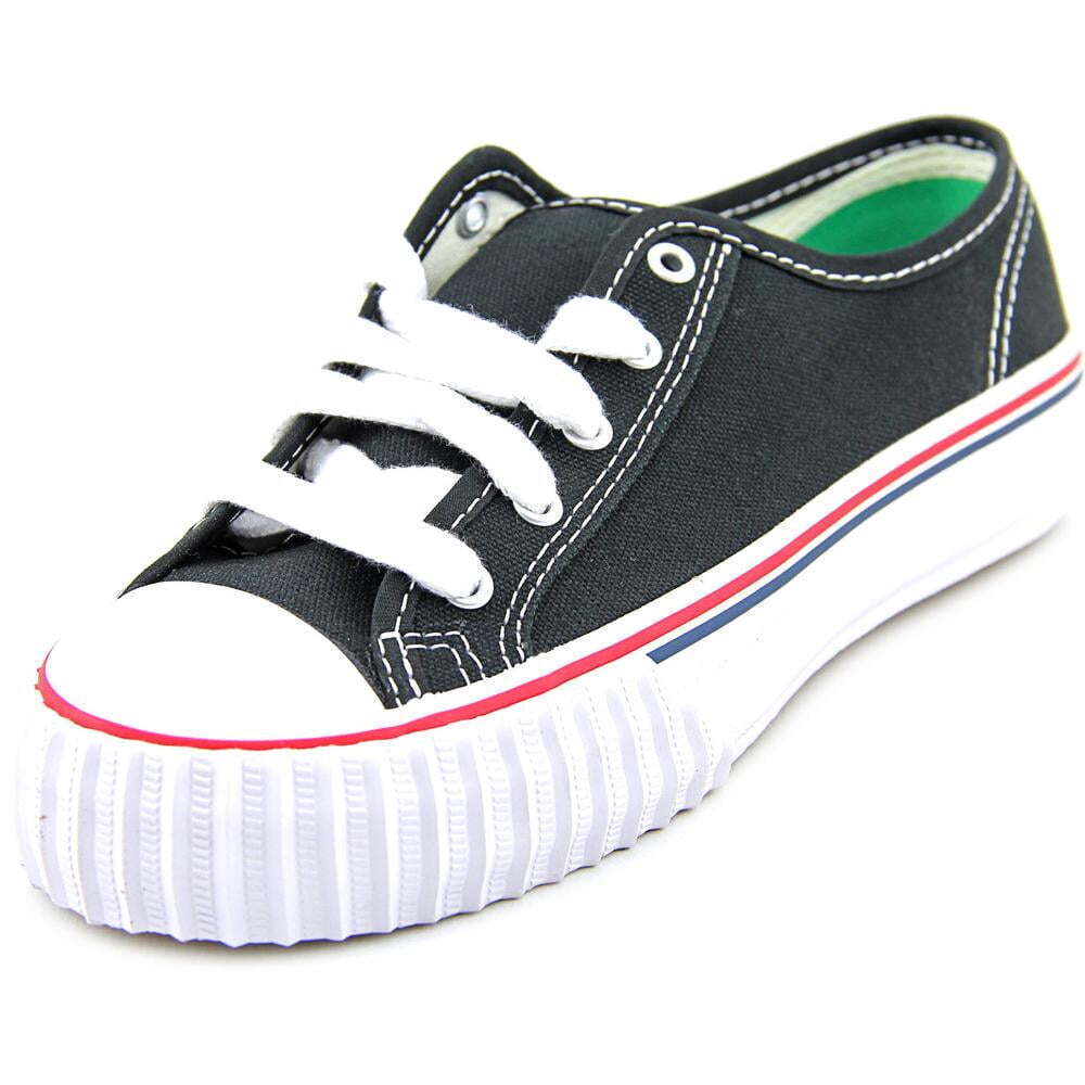 PF Flyers Kids Center Lo Sneaker Shoes , Black Canvas , 3 M